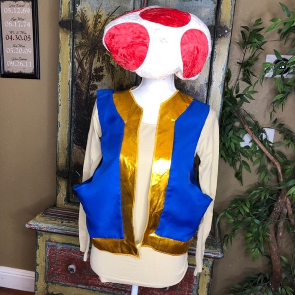 Tops - Mario Kart Toad Halloween Costume Plus Size 1x 2x